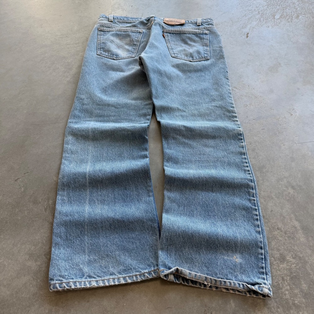 Vintage Levis 517 Orange Tab Mens 36x30 Bootcut Jeans Medium Wash Made in USA